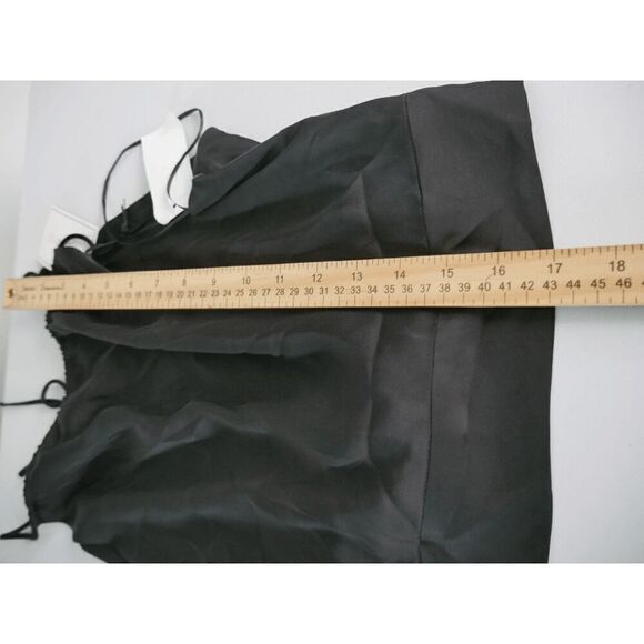 1. STATE Women's Black Sleeveless Tie Back Halter Neck Satin Top XS - Picture 6 of 7